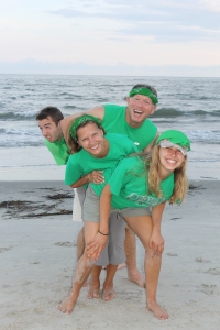 Team Green on the Beach